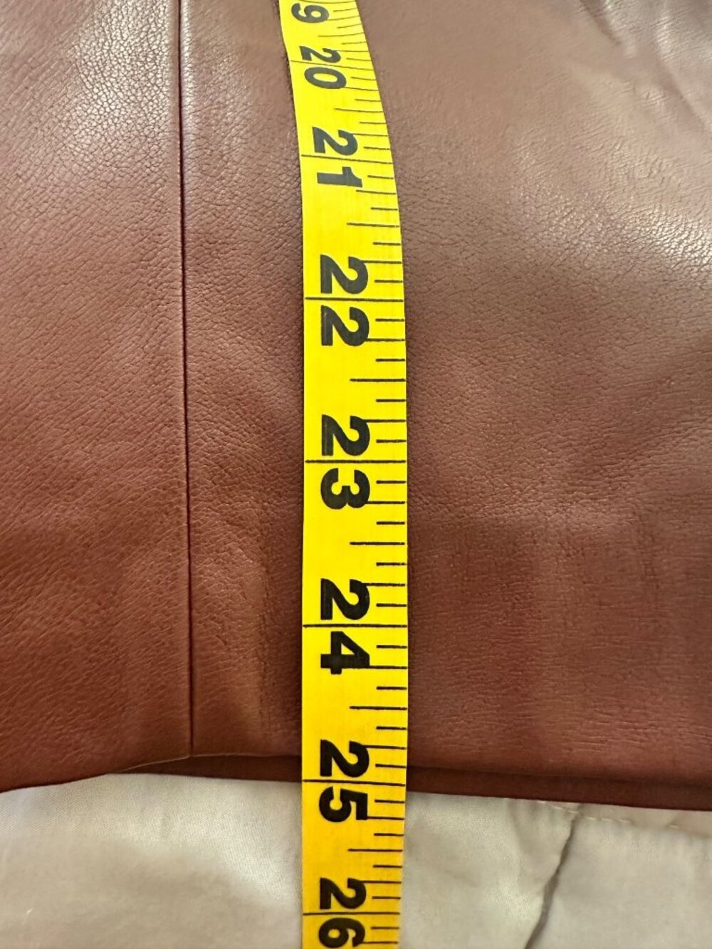 NWT Chicos Wide Leg Faux Leather Pants U.S. Size 18 Brown High-Waist Stylish - Picture 5 of 13